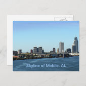 Skyline of Mobile, AL ポストカード (正面/裏面)