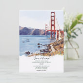 Skyline Scenic San Francisco Wedding Invitation 招待状 (スタンド正面)