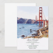 Skyline Scenic San Francisco Wedding Invitation 招待状 (正面/裏面)
