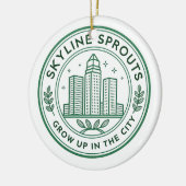 Skyline Sprouts Memorial Ornament | Urban Farming セラミックオーナメント (左)