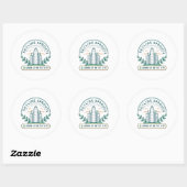 Skyline Sprouts Urban Farming Sticker | City Garde ラウンドシール (シート)