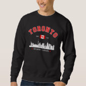 Skyline View of Toronto, Canada スウェットシャツ (正面)