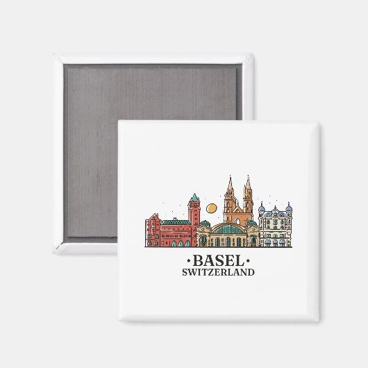 skylinebasel-design マグネット (正面/裏面)