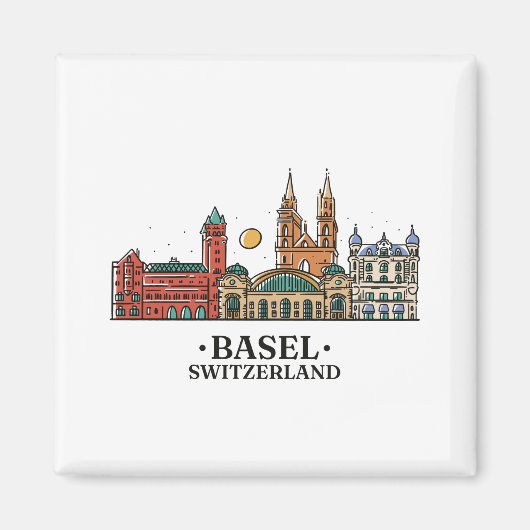 skylinebasel-design マグネット (正面)