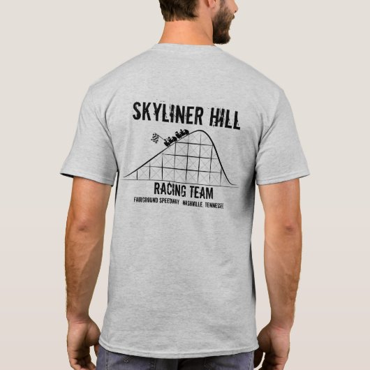 Skylinerの丘の競争チーム Tシャツ (裏面)