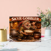 Skyr Gobbler Icelandic Yule Lad アクリルサイン (ウェディング)