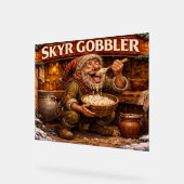 Skyr Gobbler Icelandic Yule Lad アクリルサイン (傾斜)