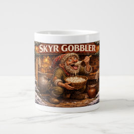 Skyr Gobbler Icelandic Yule Lad ジャンボコーヒーマグカップ