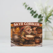 Skyr Gobbler Icelandic Yule Lad ポストカード (スタンド正面)