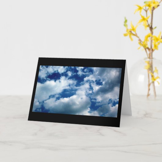 「Sky's the Limit」卒業カード カード (黄色い花)