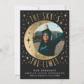 Sky's the Limit Graduation Photo Announcement Card 招待状 (正面)