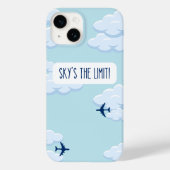 Sky's The Limit – Motivational iPhone 14 Case Case-Mate iPhoneケース (裏面)