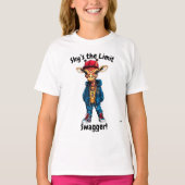 Sky's the Limit Swagger:シックなキリンの外観 Tシャツ (正面)