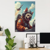 Sky's the Limit: Woof 専攻の Launches ポスター (ホームオフィス)