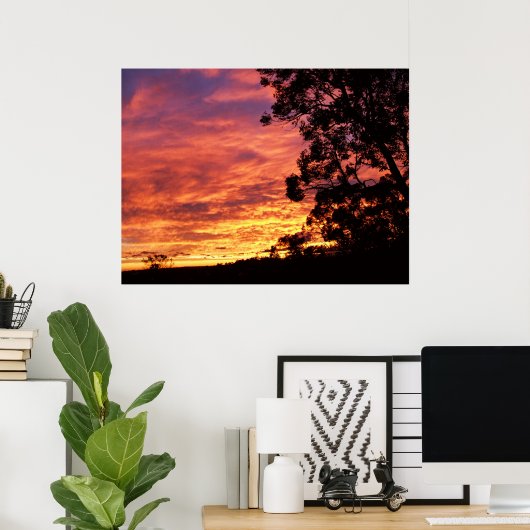 Skyscapeの色 ポスター (ホームオフィス)