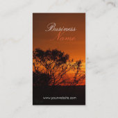 Skyscapeサンセットビジネスカード 名刺 (裏面)