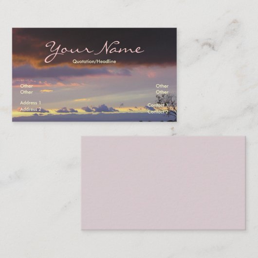 Skyscapeファンタジー名刺 名刺 (正面/裏面)