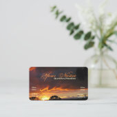 Skyscape sunset 2名刺 名刺 (スタンド正面)