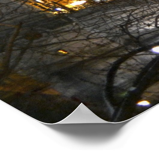 Skyscrapers on the Chicago River ポスター (角)