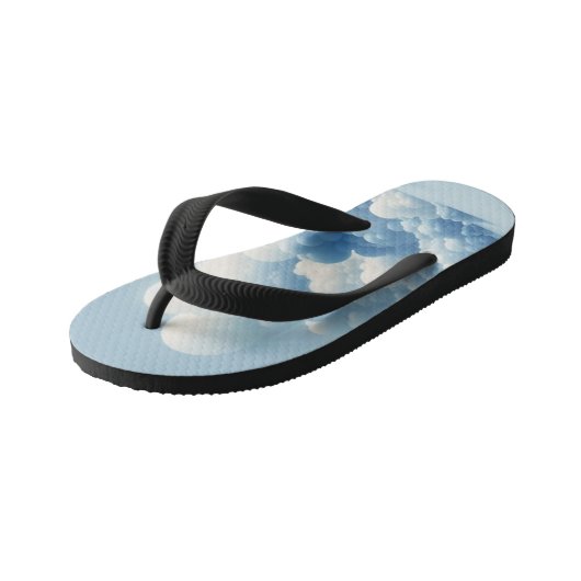 "SkyStride: Cloud Bubble FlipFlops" キッズビーチサンダル (アングル)