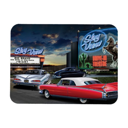 Skyviewドライブイン マグネット (横)