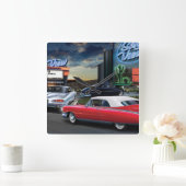 Skyviewドライブ スクエア壁時計 (ホーム)