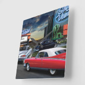 Skyviewドライブ スクエア壁時計 (傾斜)