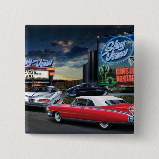 Skyview Drive In 2 缶バッジ (正面)