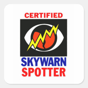 Skywarnのステッカー スクエアシール