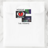 skywarnのロゴ、ステッカー ラウンドシール (バッグ)