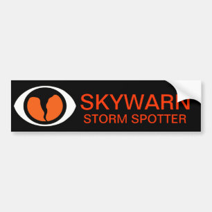 SKYWARNの嵐の監視人のバンパーステッカー バンパーステッカー