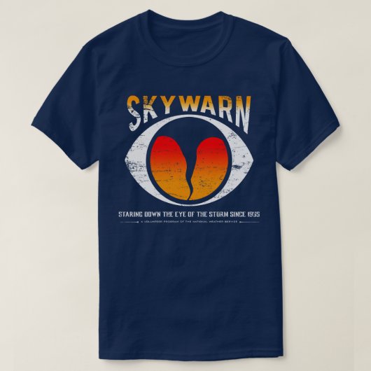 Skywarn動揺しては困惑していない Tシャツ (デザイン正面)