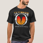 Skywarn (動揺して非距離としても使用可能) tシャツ (正面)