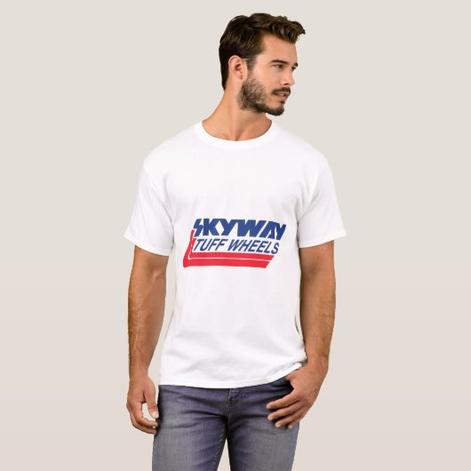 Skywayの凝灰岩はメンズレトロのBmxのサイクリングの強盗Bを動かします Tシャツ (正面フル)