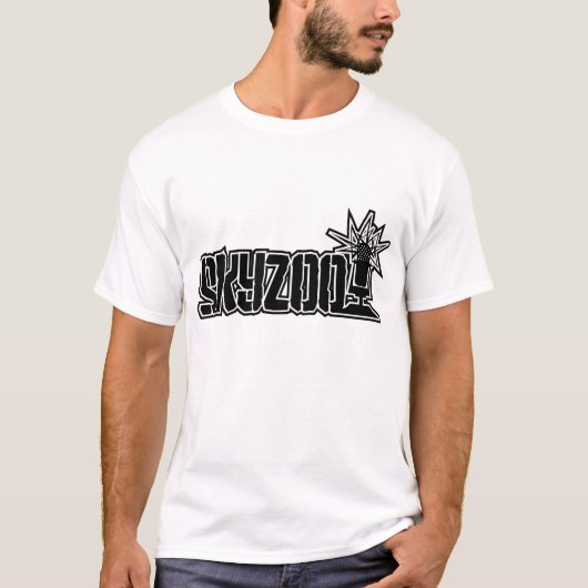 Skyzoo叙情詩はティーにのせます(白い) Tシャツ (正面)