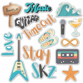 SKZタイムアウト（ブルーバー）カスタムカットビニールシール シール