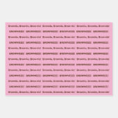 SKZ BROWNIEEE! Gift Wrap ラッピングペーパーシート (正面2)