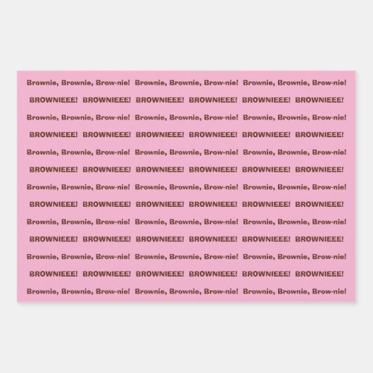 SKZ BROWNIEEE! Gift Wrap ラッピングペーパーシート (正面)