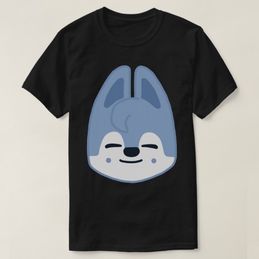 SKZOO Wolf Chan野良キッズバンチャンのステッカー Tシャツ (デザイン正面)