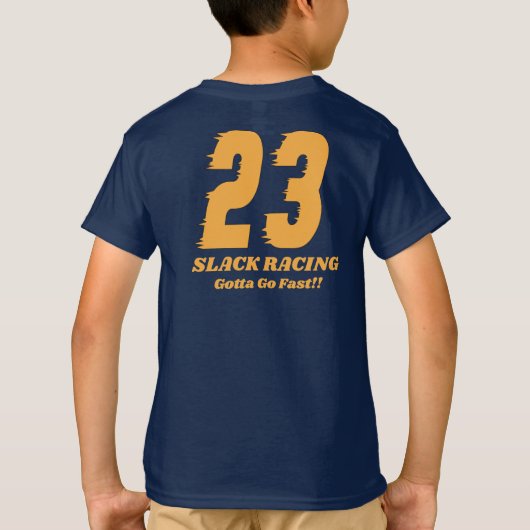 SLACK RACING - BOYS T-SHIRT Tシャツ (裏面)