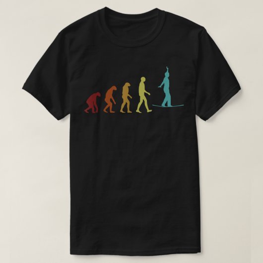 Slackline Evolution Trickline Trikline Triker Monk Tシャツ (デザイン正面)