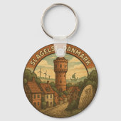 Slagelse Denmark Tower キーホルダー (正面)