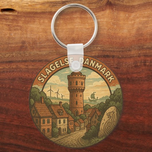 Slagelse Denmark Tower キーホルダー (裏面)