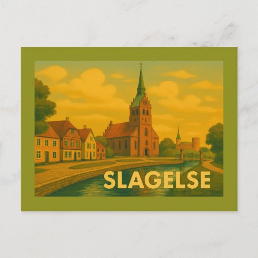 Slagelse Denmark Tower ポストカード (正面)