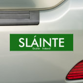 Slainte -ダブリンアイルランド バンパーステッカー (車上)