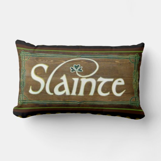 Slainte -トースト ランバークッション (正面)