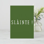 Slainte - 聖パトリックの日 招待状 (スタンド正面)