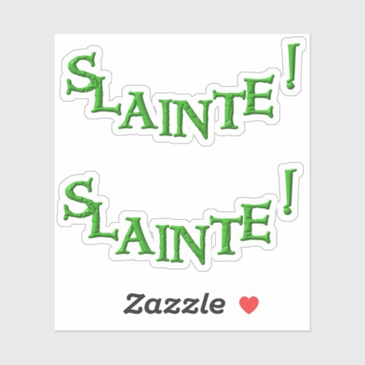 Slainte 2アップカーブ輪郭ステッカー シール (シート)