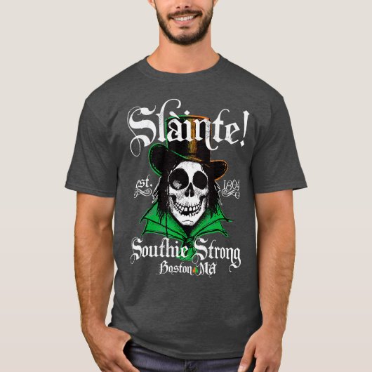 Slainte Boston Irish Southie St Patricks Day Tシャツ (正面)