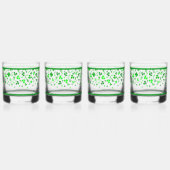 Sláinte Lucky Irish Shamrocks Design Personalized ウイスキーグラス (右)